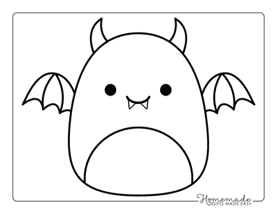 Squishmallow Coloring Pages Halloween Squishmallows Vampire Bat Squishmallow