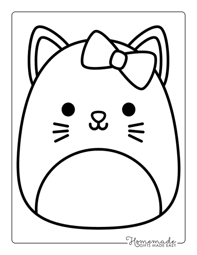Squishmallow Coloring Pages Hello Kitty Squishmallow