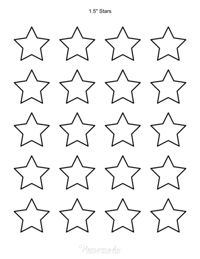 Star Template 5pointed 1p5inch
