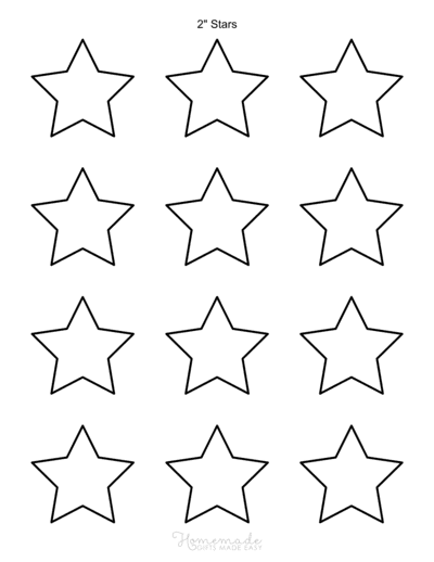 printable star stencils