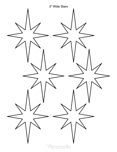 8 PCS Large Star Stencil ,Star Stencils Different Sizes, Star Template,  Star Template Stencil, Large Star Stencil, Star Stencils for Painting, for  Painting Template