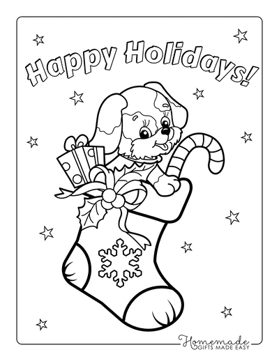 Stocking Coloring Pages
