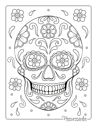 skulls coloring pages