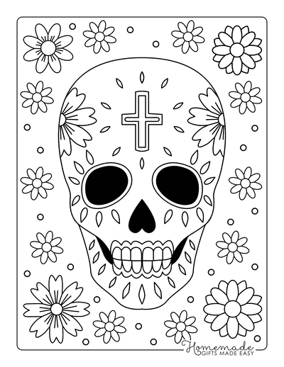 skulls coloring pages