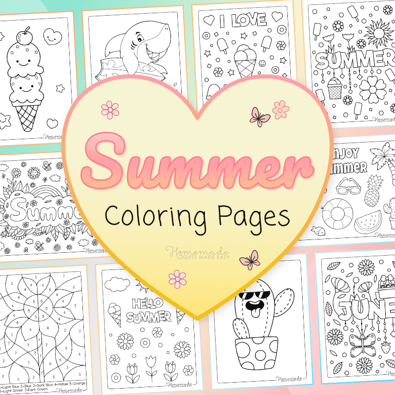 summer coloring pages