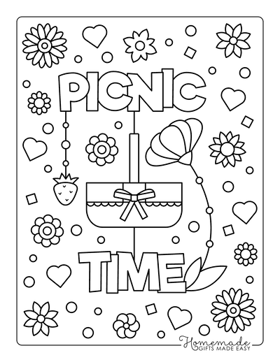 Free Summer Coloring Pages for Kids & Adults