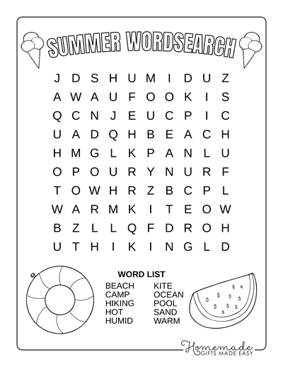 Word Puzzle Games Printable For Kids Word Puzzle Games Printable For Kids