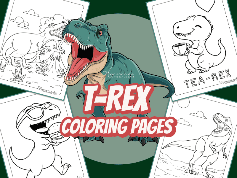 T-Rex Coloring Pages