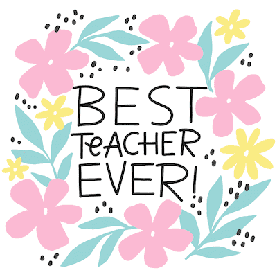 Teacher Appreciation  Card - Paper Trail Design