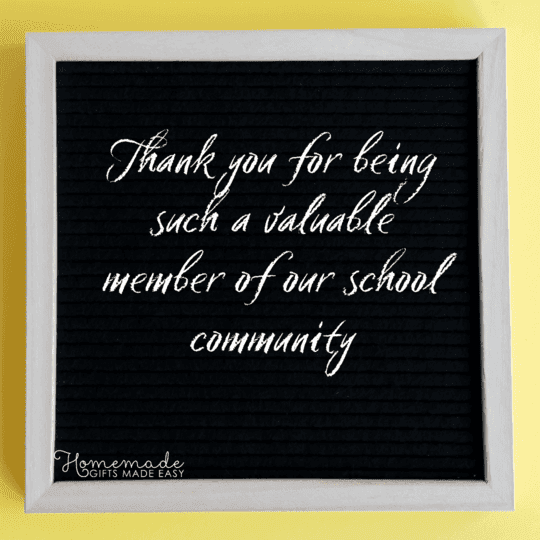 thank you messages for teacher you're a valuable member of our school community
