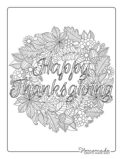 free coloring pages for thanksgiving printables