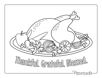 Thanksgiving Coloring Pages Turkey Dinner