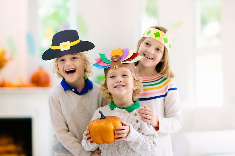 thanksgiving jokes kids with funny hats