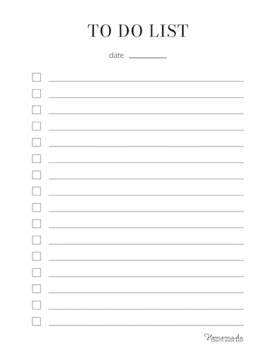 to Do List Templates Neutral Minimalist Checklist