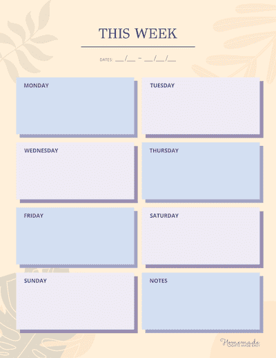 to Do List Templates Weekly Aesthetic