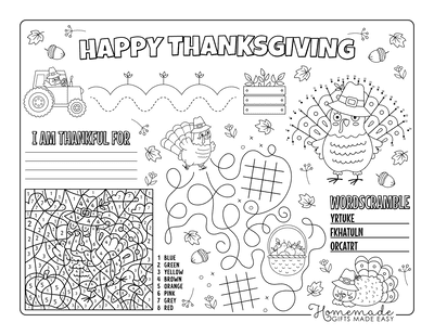Turkey Coloring Pages Activity Sheet Color by Number Dot to Dot