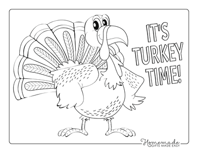Free Printable Turkey Coloring Pages for Kids