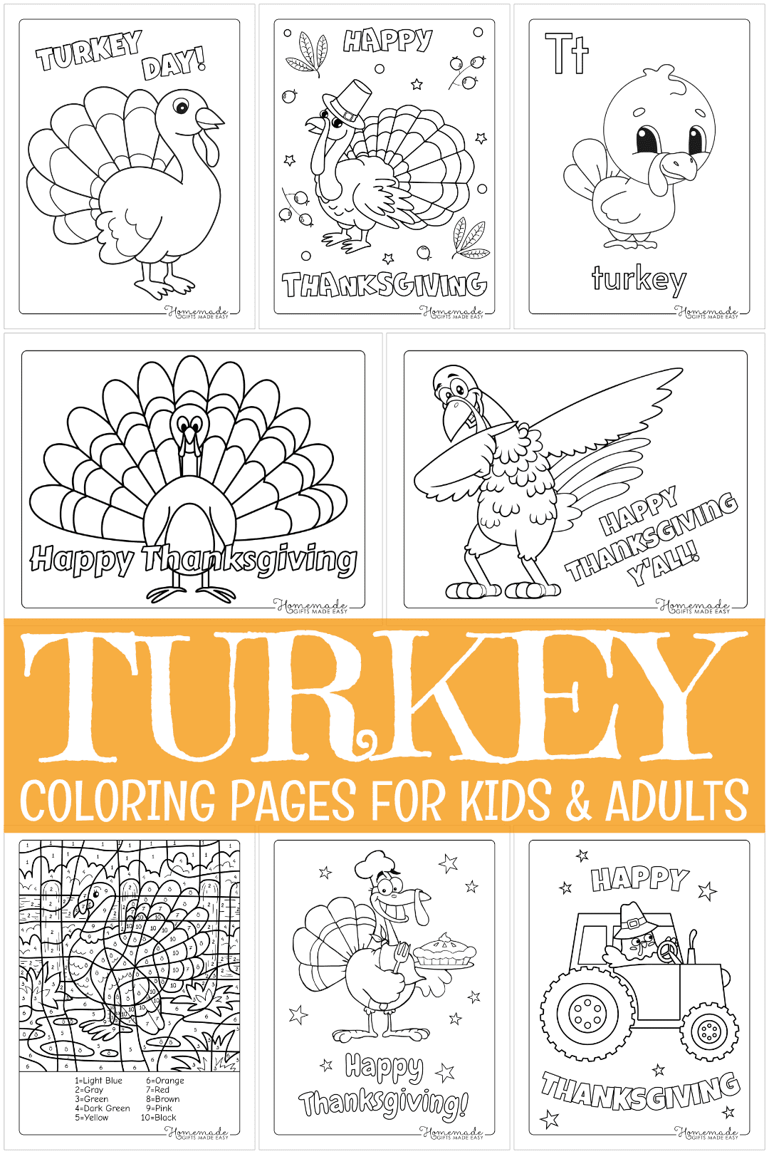 turkey coloring pages
