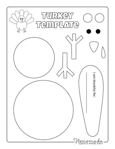 Free Printable Turkey Templates for Thanksgiving Crafts