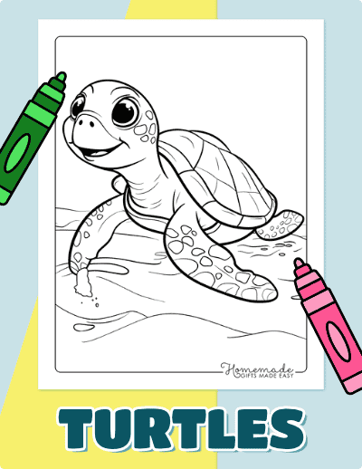 Turtle Coloring Pages
