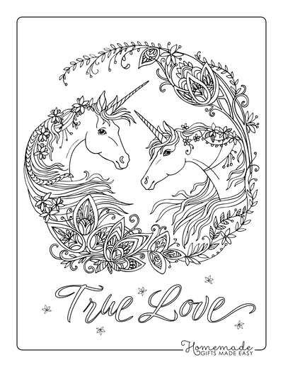 unicorns coloring pages for adults