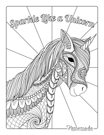 Fun and Free Unicorn Coloring Pages For Kids - MOMtivational