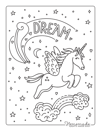 Magical Unicorn Coloring Pages for Kids & Adults