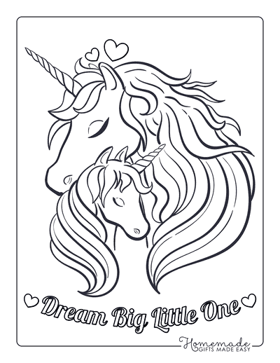 free coloring pages of pretty unicorns