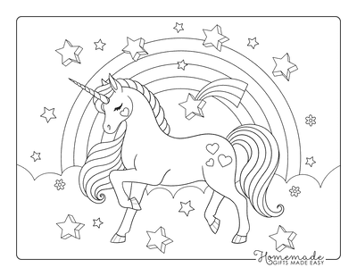 Unicorn Colouring Book For Kids - Keep Calm and Poop Rainbows