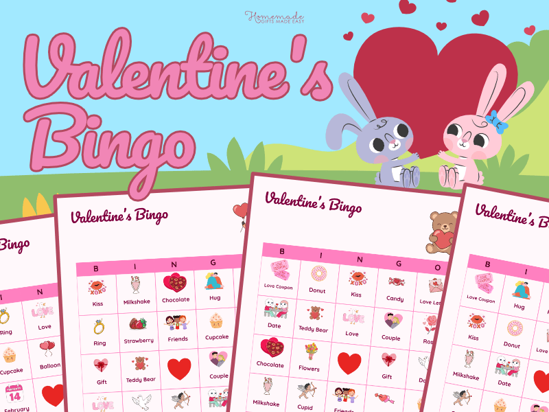 Free printable Valentine's Day Bingo Game