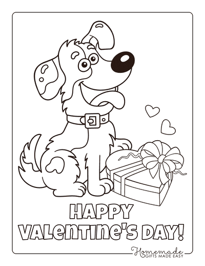 Kids Valentine's Day Coloring Pages - Kids on Valentine's Day Coloring Page