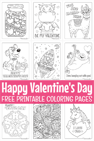 valentines day coloring pages