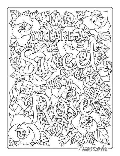 20 Free Printable Valentines Adult Coloring Pages - Nerdy Mamma