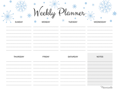 Free Weekly Planner Printable