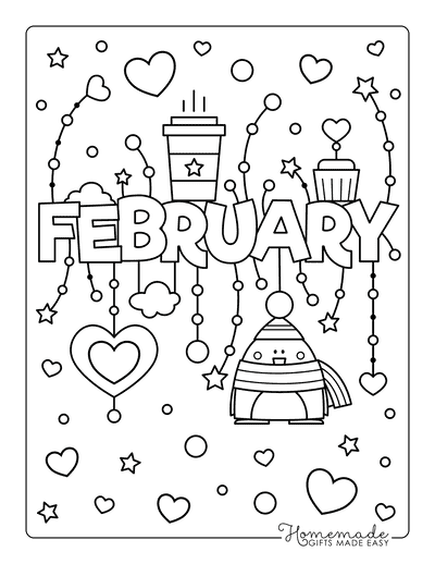 Winter Coloring Pages February