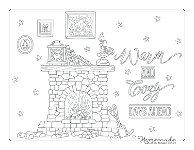 Buy Winter House Printable Adult Coloring Page From Favoreads