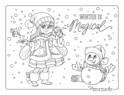 80 best winter coloring pages  free printable downloads