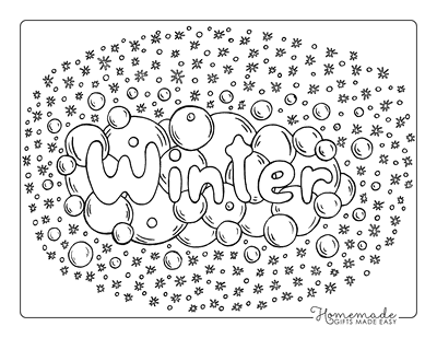 Winter Coloring Pages Snowballs