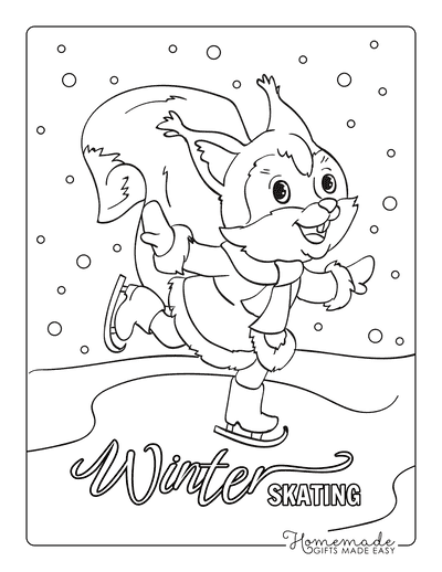 82 Winter Animal Coloring Pages Best