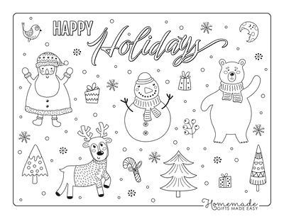 Free Printable Winter Coloring Pages for Kids & Adults