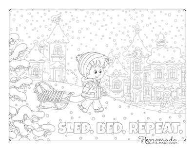 80 best winter coloring pages  free printable downloads