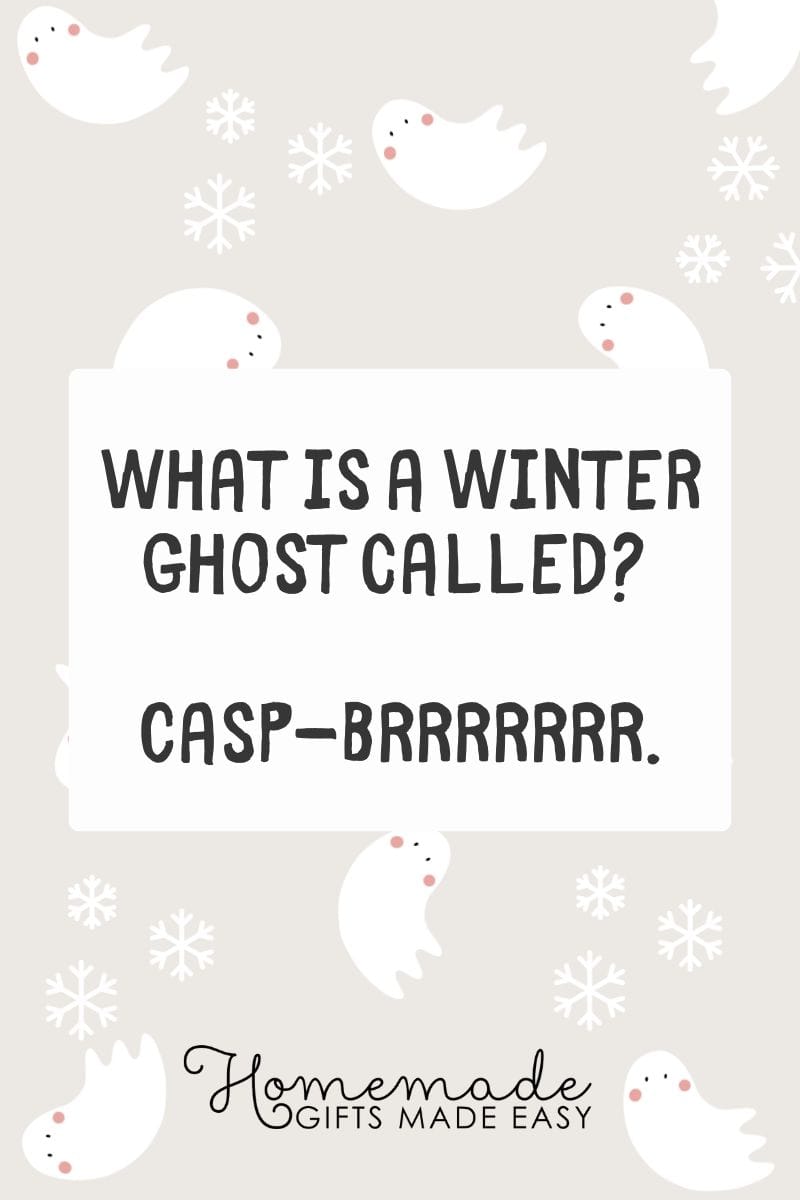 winter jokes for kids a winter ghost