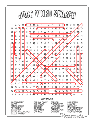 30 Free Word Search Printable Puzzles