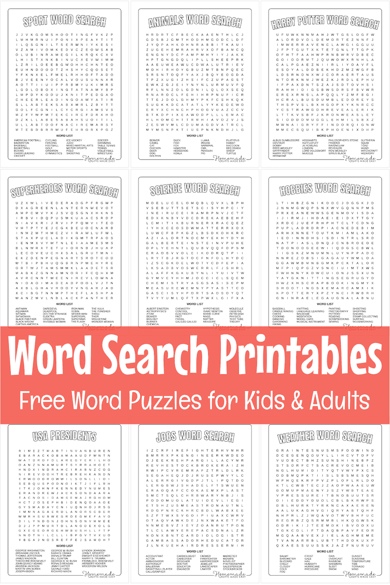 Play Free Online Word Search Puzzles Daily