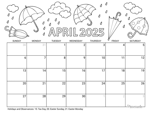 Free Printable Calendar 2025 (with Holidays)