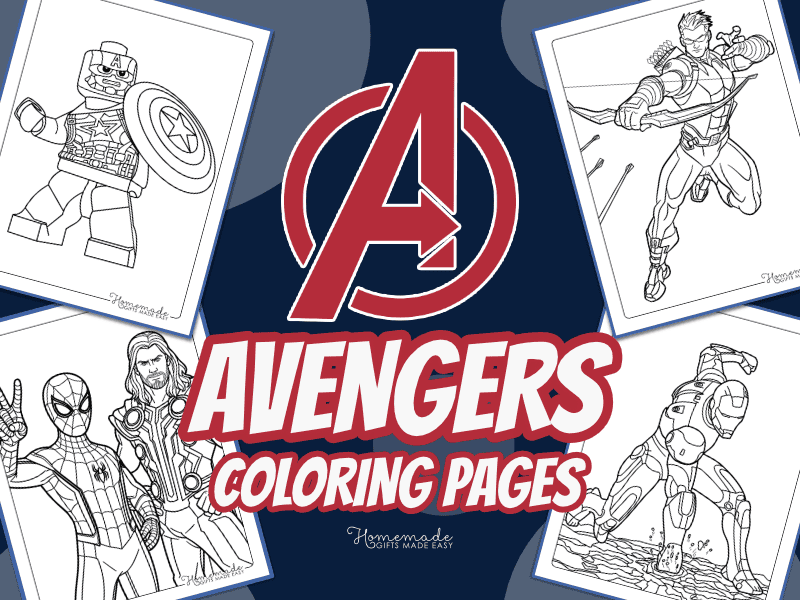 free printable avengers coloring pages for kids and adults