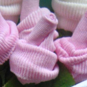 Baby sock rose