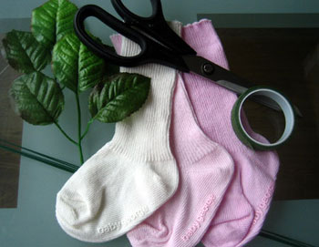 baby sock rose materials