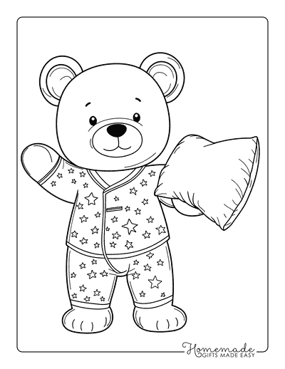 Free Bear Coloring Pages for Kids and Adults (Printable PDFs)