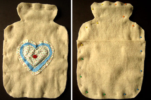 beginners sewing projects hot water bottle cover 7
